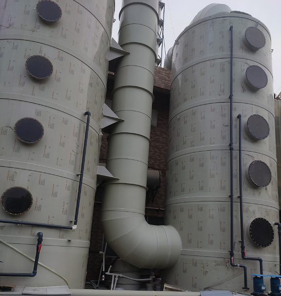 鞋材廠廢氣處理設備-酸霧塔